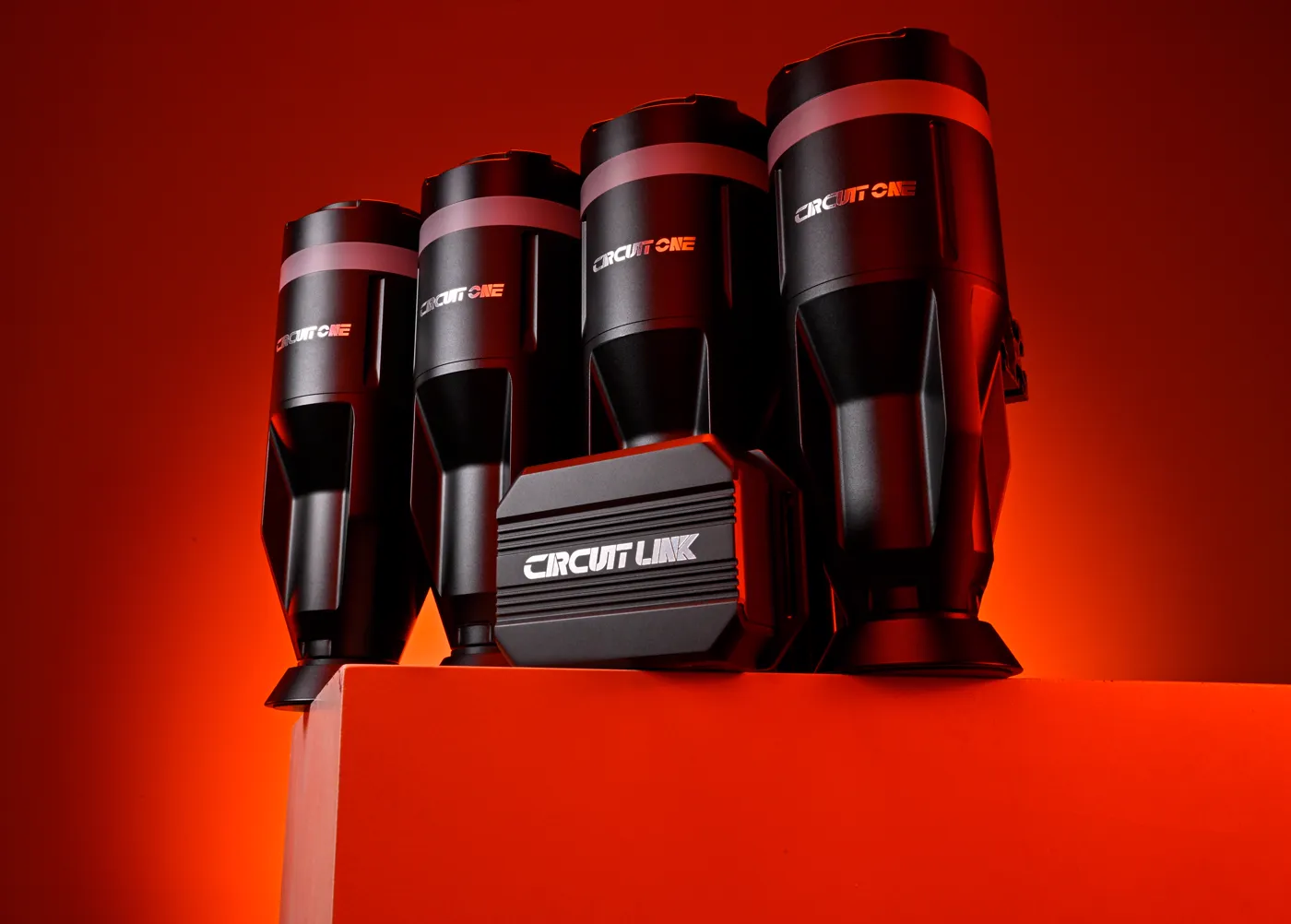 Circuit One D Force 1 motion system, four actuators and the Circuit LINK control box