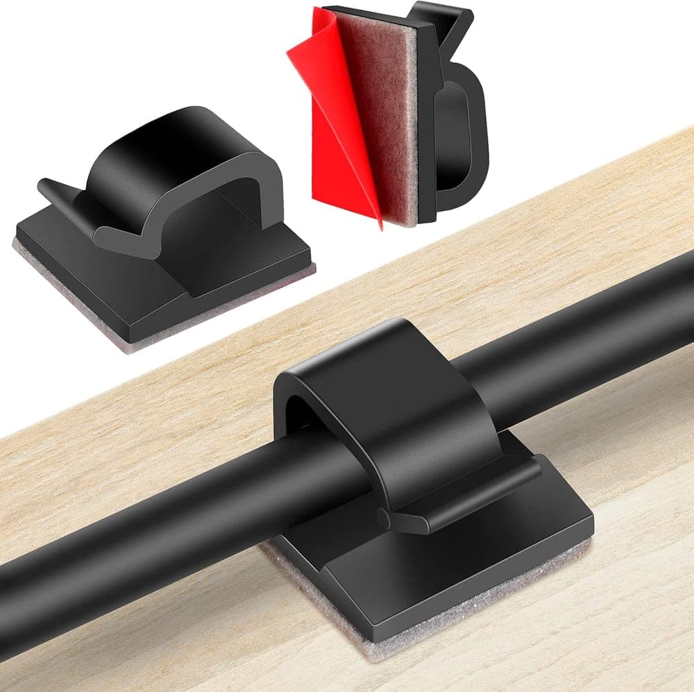 Self-adhesive cable clips (60 pack)