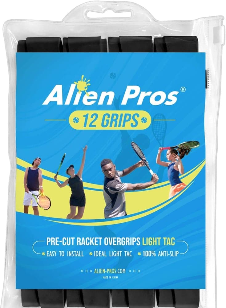 Alien Pros Light Tac tennis overgrips, the grips JACKZER wraps every steering wheel in