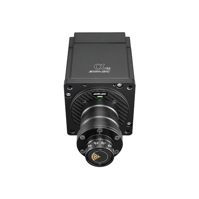 SIMAGIC Alpha Mini 10 Nm direct drive wheelbase, front view