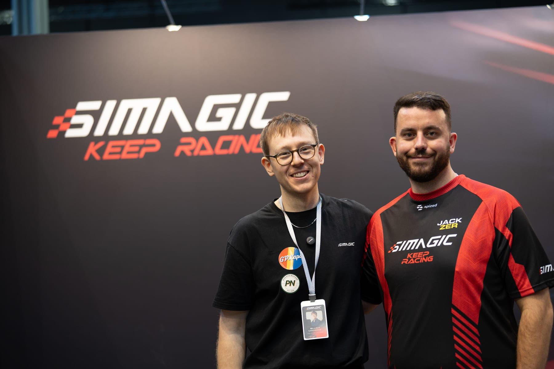 Backstage at the SIMAGIC booth